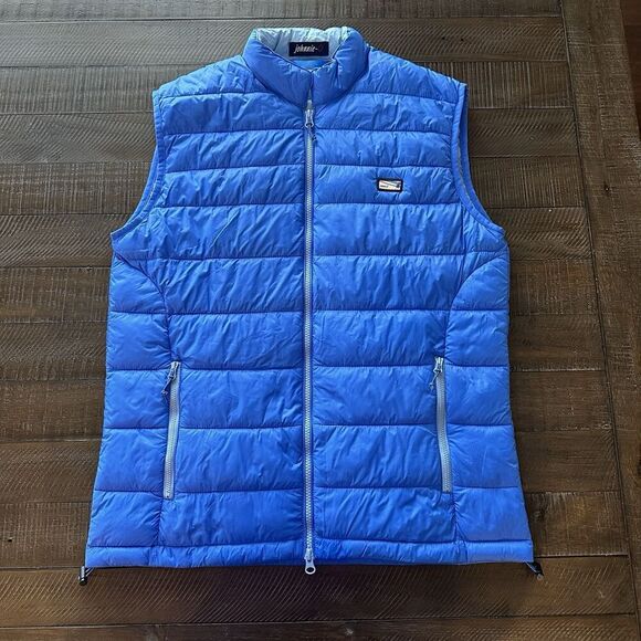 Johnnie-O Men's Riptide Blue Hudson Puffer Full Zip Vest Brand Size Medium - Picture 1 of 9
